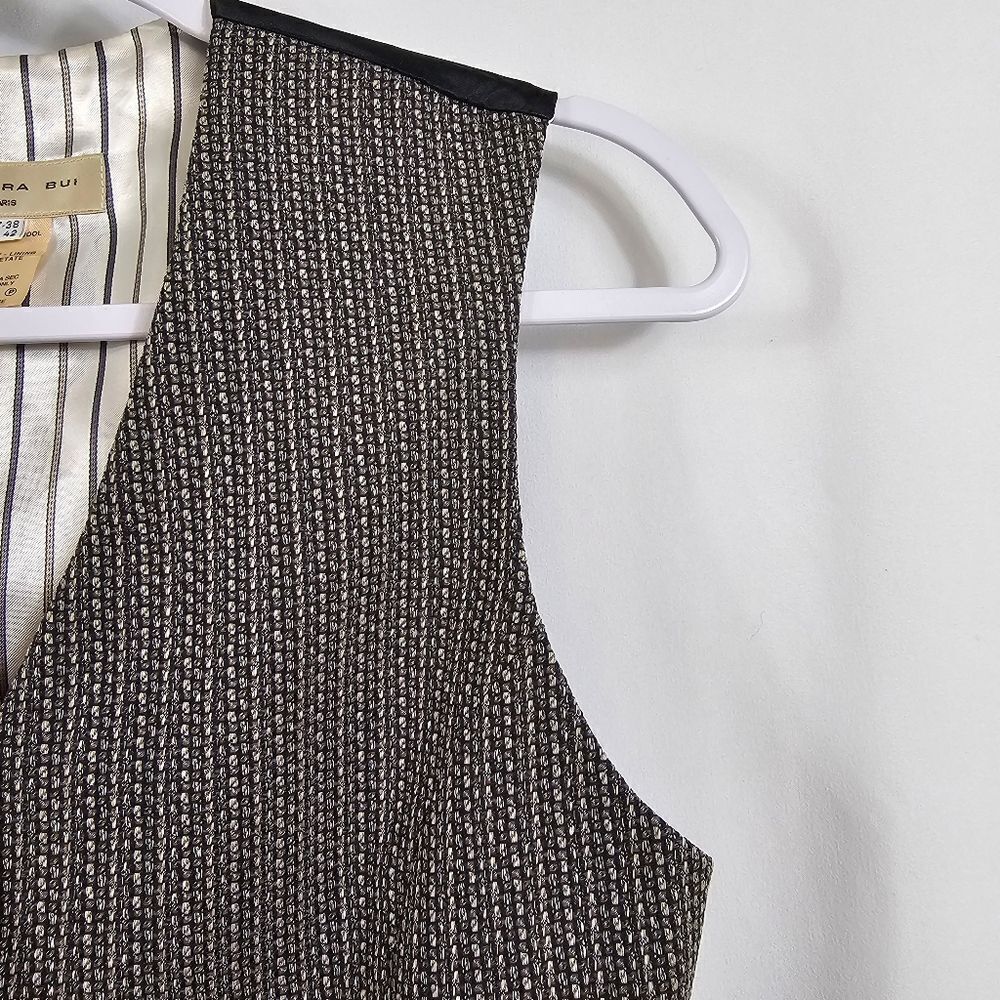 Barbara Bui Houndstooth Wool Waist Coat - Size 38(F) - Picture 4 of 12